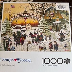 1000 pc Christmas puzzle -Buffalo Charles Wysocki